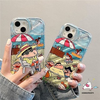 เคสโทรศัพท์มือถือ แบบนิ่ม ลายการ์ตูนชินจัง กันกระแทก สําหรับ iPhone 6 7 8 6S Plus 7Plus 13 XR 11 X 14 12 Pro MAX XS MAX