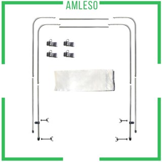 [Amleso] หลังคาเรือ แบบพับได้ ปรับได้ สําหรับเรือเป่าลม
