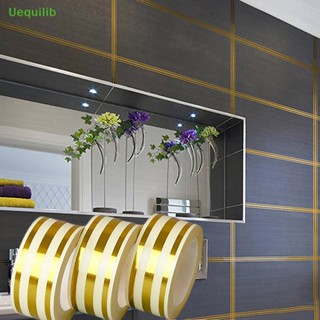 Uequilib ใหม่ สติกเกอร์เทปซีลกระเบื้อง มีกาวในตัว กันน้ํา สีดํา ทอง 500 ซม. สําหรับตกแต่งผนังบ้าน