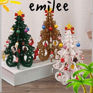 Emilee จี้ไม้ แฮนด์เมด สําหรับตกแต่งต้นคริสต์มาส DIY