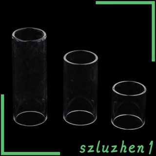 [Szluzhen1] อะไหล่กระจกใส แบบสไลด์นิ้ว สําหรับกีตาร์ไฟฟ้า อะคูสติก 1 ชุด