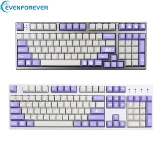 Ev PBT ปุ่มกดคีย์บอร์ด 135 คีย์ ลายกระต่าย สีม่วง สไตล์ญี่ปุ่น