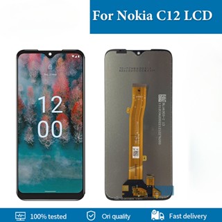 อะไหล่หน้าจอสัมผัส LCD 6.3 นิ้ว แบบเปลี่ยน สําหรับ Nokia C12