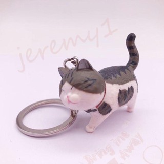 Jeremy1 พวงกุญแจ จี้ตุ๊กตาการ์ตูนแมวน่ารัก เครื่องประดับ สําหรับรถยนต์