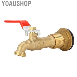 Yoaushop Rain Barrel Faucet 3/4inch NPT Female Threads Simple Installation Valve Rustproof  Erosion for Bathtubs