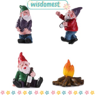 WISDOMEST โนมจิ๋ว ของสะสม เมาเอลฟ์ มอส สวนขวด เครื่องประดับนางฟ้า