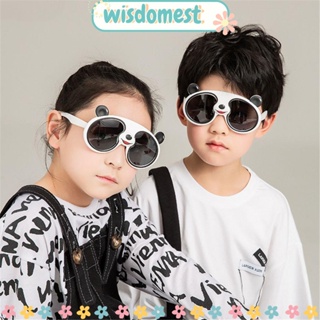 WISDOMEST แว่นตากันแดด ป้องกันรังสียูวี 400 ลายแพนด้า น่ารัก สําหรับเด็กผู้ชาย และเด็กผู้หญิง