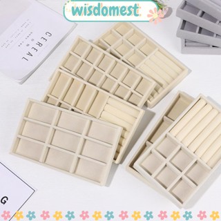 WISDOMEST ถาดเก็บเครื่องประดับ แบบหมุนได้ สําหรับเดินทาง