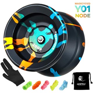 Magicyoyo Y01 โยโย่ โลหะผสมสเตนเลส 10 ลูก พร้อมถุงมือ และสายโยโย่ 5 ชิ้น สําหรับเด็กผู้เริ่มต้น