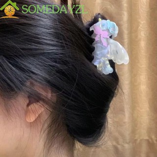 Somedayzl กิ๊บติดผม รูปกรงเล็บนก เรขาคณิต โบว์ สัตว์น่ารัก สไตล์ฝรั่งเศส อะซิเตทล้างหน้า