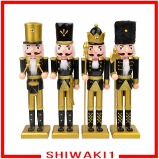 [Shiwaki1] ของตกแต่ง รูปแครกเกอร์ ของขวัญคริสต์มาส 4 ชิ้น