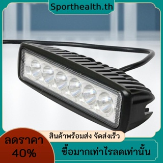 แถบไฟฟลัดไลท์ Dc 12V 800LM 6500K-7500K 18W 6LED IP68 กันน้ํา สําหรับรถยนต์ออฟโร้ด