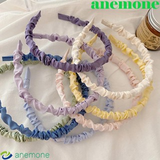 Anemone ที่คาดผม ผ้าซาติน สีแคนดี้ แฟชั่น 1 ชิ้น