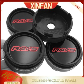 Xinfan ใหม่ ฝาครอบขอบล้อรถแข่ง 61 มม. Rays Volk CE28 TE37 RE30 ZE40 4 ชิ้น