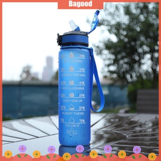 ♪Bagood♪มีสินค้า ขวดน้ําดื่ม ปลอด Bpa ขนาด 1 ลิตร กันรั่วซึม พร้อมหลอดดูด สําหรับเล่นกีฬา ยิม เดินทาง