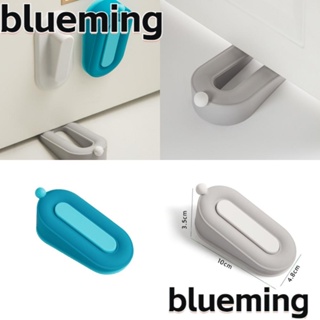 Blueming2 ยางกันชนประตู กันลื่น สีฟ้า สีเทา สําหรับตกแต่งบ้าน 2 ชิ้น