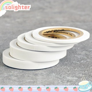 Solighter เทปกาวสติกเกอร์ ทรงโค้ง สีขาว 9 เมตร 2 ชิ้น