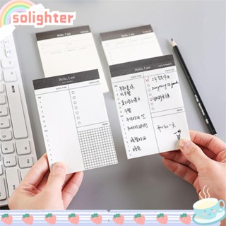 SOLIGHTER แผ่นบันทึกรายวัน เครื่องเขียน สําหรับแพลนเนอร์