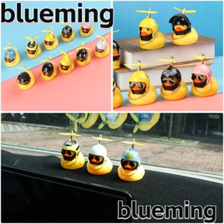 Blueming2 กังหันลม ยางไวนิล รูปเป็ด ของเล่นสําหรับเด็ก ตกแต่งมอเตอร์ไซด์