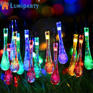 Lumiparty สายไฟ Led 30 ดวง พลังงานแสงอาทิตย์ 8 โหมด สําหรับตกแต่งสวน ระเบียง ลานบ้าน ปาร์ตี้