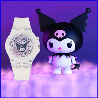 SANRIO Gp1 Kulomi นาฬิกาข้อมือดิจิทัล สายซิลิโคน มีไฟกระพริบ อิเล็กทรอนิกส์ น่ารัก สําหรับเด็กนักเรียน PG1