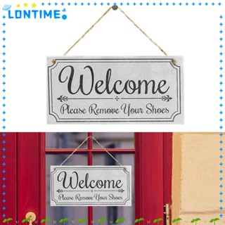 Lontime ป้ายไม้ Welcome สําหรับติดประตูคาเฟ่ โรงแรม