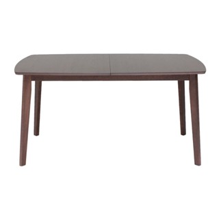 [กทม. 3-5 วัน ส่ง] Koncept furniture โต๊ะอาหารไม้ล้วน รุ่น Enland สีไม้เข้ม (150x90x75 ซม.)