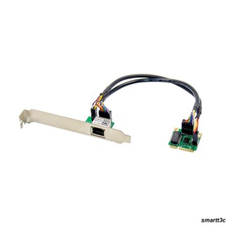 การ์ดเครือข่าย Mini PCIe ประสิทธิภาพสูงพร้อม อะแดปเตอร์อีเธอร์เน็ตกิกะบิตพอร์ตเดียว 1,000 ม. รองรับการถ่ายโอนข้อมูลตรวจสอบ IPv4 และ IPv6 ช่องสัญญาณเดี่ยว รองรับการ์ดเครือข่าย Mini PCIE Plug and play