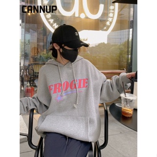 Cannup เสื้อกันหนาว เสื้อฮู้ด ทันสมัย cozy สบาย ง่ายๆ WWY23909RD37Z230911