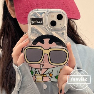 เคสโทรศัพท์มือถือ TPU แบบนิ่ม ลายแว่นตากันแดด Xiaoxin 3 มิติ สีสันสดใส สําหรับ iPhone 15 11 14 13 12 Pro Max X XR Xs Max 8 7 Plus SE 2020