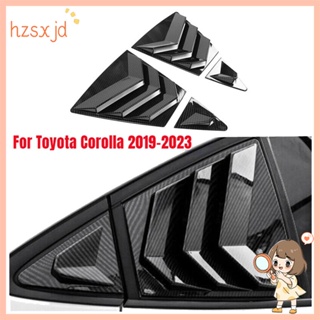 ฝาครอบบานเกล็ดหน้าต่างรถยนต์ คาร์บอนไฟเบอร์ สําหรับ Toyota Corolla 2020-2023