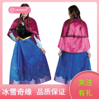 [New product in stock] S-4XL Halloween costume frozen cosplay cartoon Anna dress adult one-piece delivery quality assurance OJBC