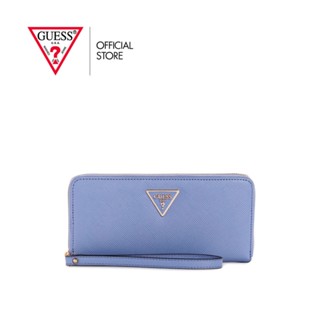 GUESS กระเป๋าสตางค์ รุ่น ZG850046 LAUREL SLG LARGE ZIP AROUND สีม่วง