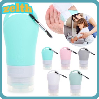 Zelth ขวดบีบซิลิโคน แบบพกพา เติมได้ สําหรับเดินทาง