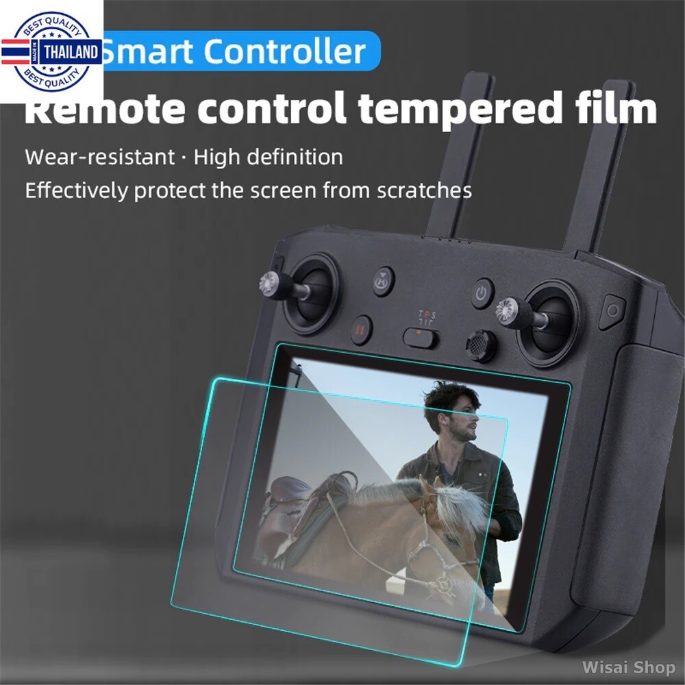 2 ชิ้น ฟิล์มกระจกกันรอย Screen Protective Film Tempered Gl สำหรัรีโมท DJI Smart Controller for DJI MAVIC 2 PRO, DJI MAVI