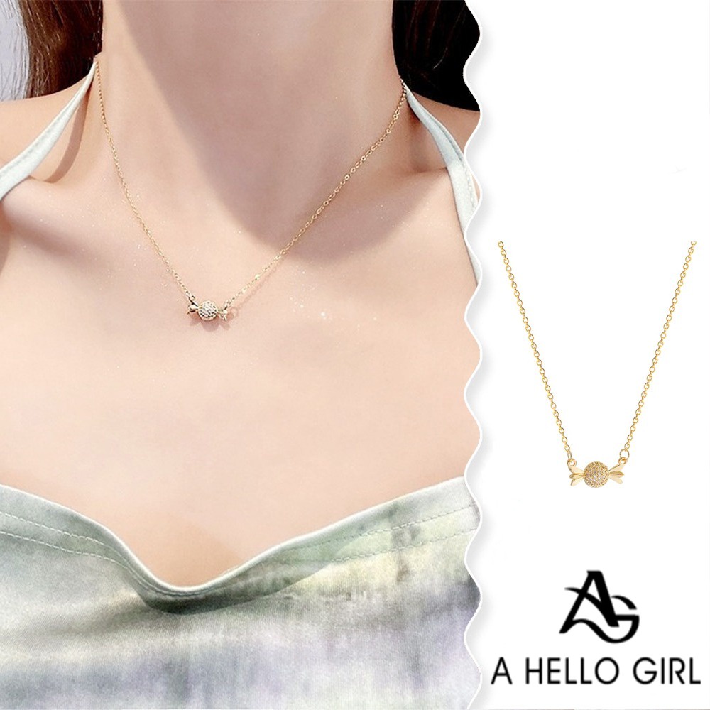 A HELLO GIRL เครื่องประดับ สร้อยคอโชคเกอร์ จี้เงินสเตอร์ลิง รูปเฮลโล เหมาะกับผู้หญิง