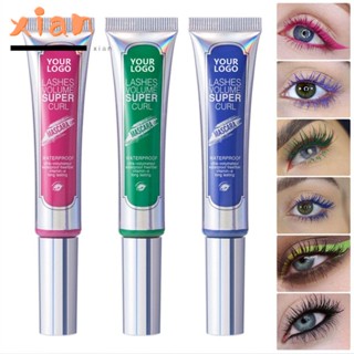 Xianen 6 สี ที่มีสีสัน ธรรมชาติ ผ้าไหม ไฟเบอร์ กันน้ํา ขนตางอน