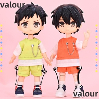 Valour เสื้อยืด ผ้าฝ้าย แฟชั่น สําหรับตุ๊กตา 1/12BJD 1 ชุด