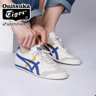 Onitsuka Mexico 66 (ของแท้ หนังนิ่ม) รองเท้าผ้าใบ สไตล์เดียวกัน สําหรับผู้ชาย และผู้หญิง 1183a201-112