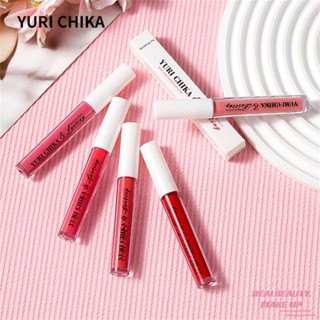 YURI CHIKA ลิปสติก LongLasting Liquid Matte ลิปสติก 12 สีสันที่สวยงาม Gentle SkinFriendly Lip Care Matte Liquid ลิปสติกเครื่องสำอาง 1pcs 12 สี [realbeauty]