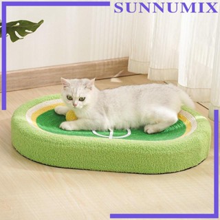 [Sunnimix] แผ่นกระดาษแข็ง ทรงวงรี ของเล่นสําหรับฝึกแมว