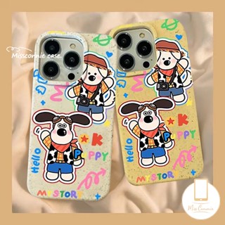 เคสโทรศัพท์มือถือ ลายการ์ตูนสุนัขน่ารัก ย่อยสลายได้ เป็นมิตรกับสิ่งแวดล้อม สําหรับ IPhone 14 13 11 15 12 Pro MAX X XR 8 7 6 15 6S Plus XS MAX SE