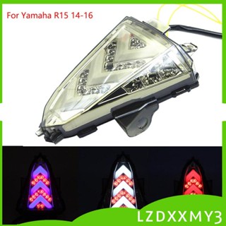 [Lzdxxmy3] ไฟท้ายรถจักรยานยนต์ LED 12V สําหรับ R15 2014-2016