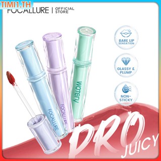 Focallure Juicy Jelly Watery Lip Tint อวบอิ่ม เม็ดสีสูง ติดทนนาน ลิปกลอสน้ำหนักเบาไม่เหนียวเหนอะหนะให้ความชุ่มชื้นลิปกลอส Non-stick Cup | ทิมิ1