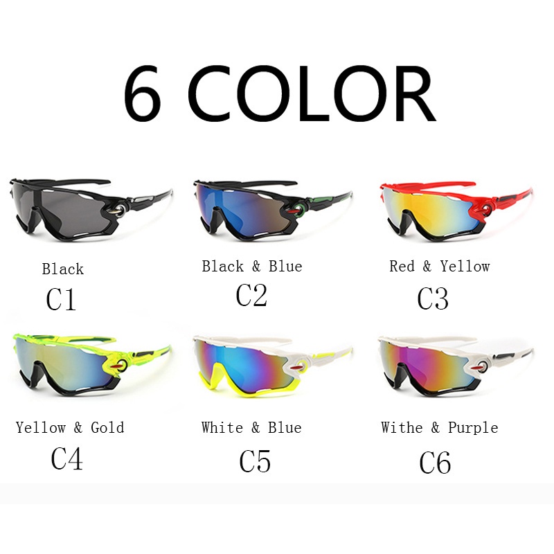 UV400 แว่นตากันแดด เหมาะกับการขี่รถจักรยาน เล่นกีฬากลางแจ้ง สําหรับผู้ชาย และผู้หญิง【พร้อมส่ง】