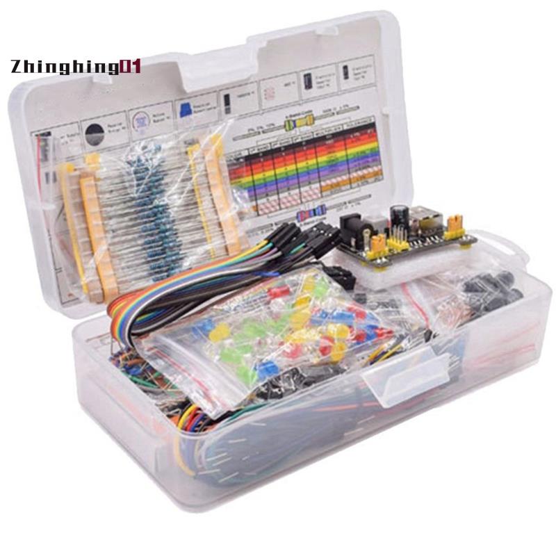 【Zhinghing01】ใหม่ ชุดเบรดบอร์ดอิเล็กทรอนิกส์ DIY พร้อมกล่องพลาสติก สําหรับ Arduino UNO R3
