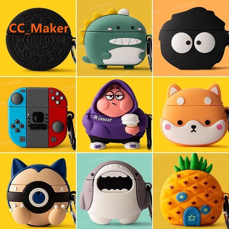 For UGREEN HiTune T6 Case Cute Shiba Inu Mario UGREEN HiTune T6 Transparent Soft Case Cartoon Shark 