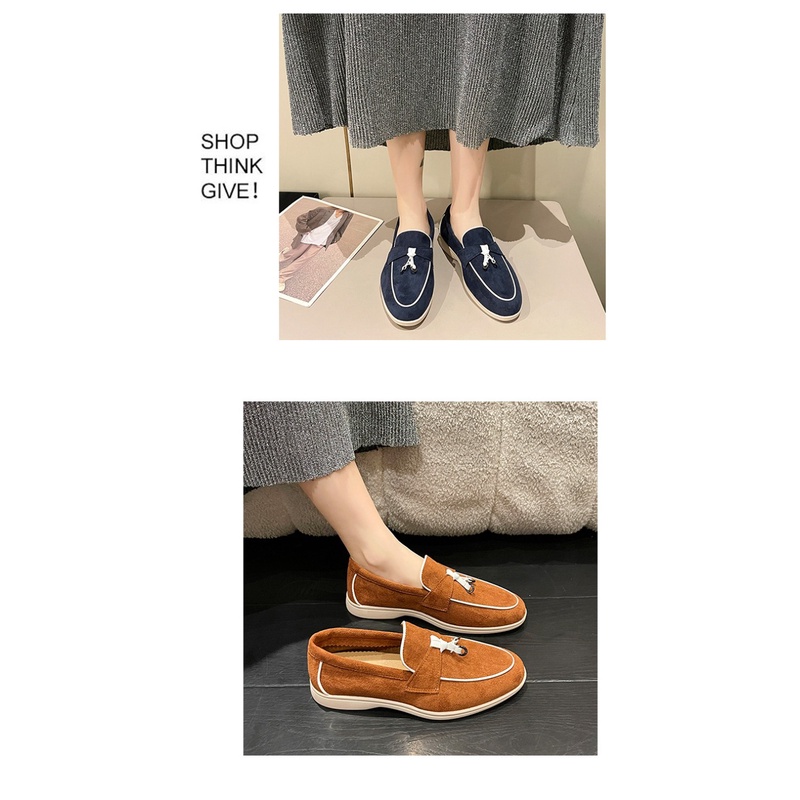 Hwshoes รองเท้าส้นแบน ระบายอากาศ สไตล์วินเทจ ใส่สบาย