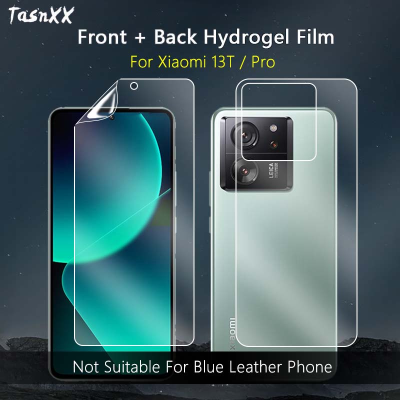 2 in 1 ฟิล์มกันรอยหน้าจอ ด้านหน้า / ด้านหลัง สําหรับ Xiaomi 13T Pro Ultra ใส เต็มรูปแบบ นิ่ม ซ่อมได้ ฟิล์มไฮโดรเจล - ไม่ใช่กระจกนิรภัย