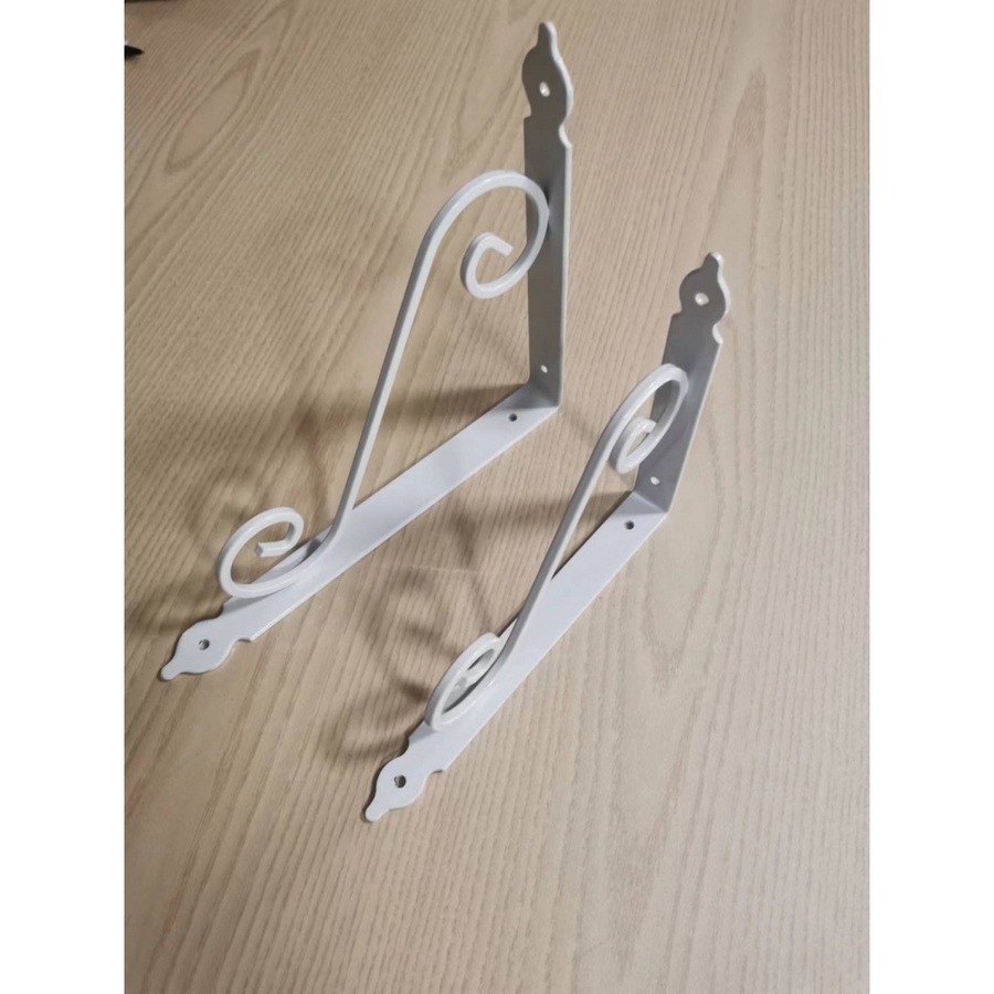 GlobalHouse DELICATO ฉากรับชั้นเหล็ก รุ่นTJ-3002  ขนาด19x24x3.5ซม.  สีขาว สินค้าของแท้คุณภาพดี